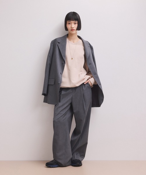 ADAM ET ROPE'（アダムエロペ）の「【WEB限定】ボリュームスリーブスウェット（スウェット・レディース・オフホワイト/ホワイト系その他5/ブラック/ピンク・FREE）」の9枚目の写真