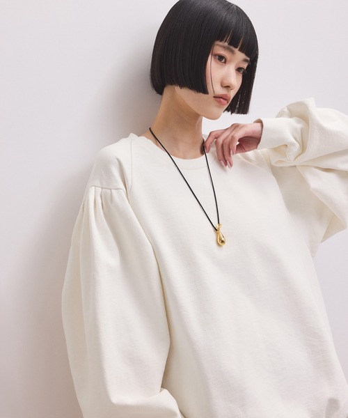 ADAM ET ROPE'（アダムエロペ）の「【WEB限定】ボリュームスリーブスウェット（スウェット・レディース・オフホワイト/ホワイト系その他5/ブラック/ピンク・FREE）」の12枚目の写真