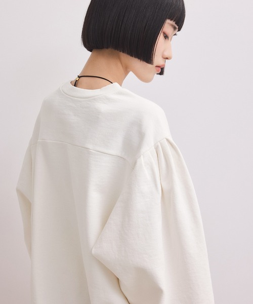 ADAM ET ROPE'（アダムエロペ）の「【WEB限定】ボリュームスリーブスウェット（スウェット・レディース・オフホワイト/ホワイト系その他5/ブラック/ピンク・FREE）」の13枚目の写真