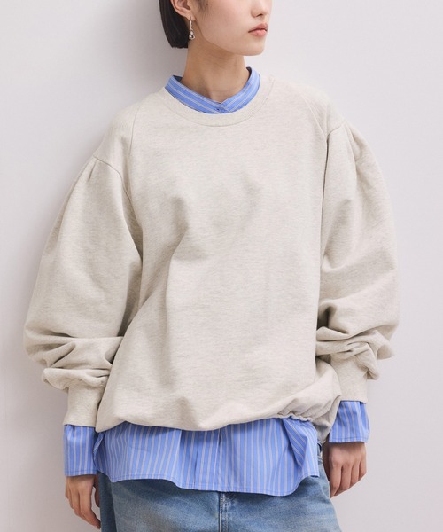 ADAM ET ROPE'（アダムエロペ）の「【WEB限定】ボリュームスリーブスウェット（スウェット・レディース・オフホワイト/ホワイト系その他5/ブラック/ピンク・FREE）」の19枚目の写真