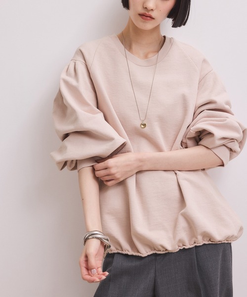 ADAM ET ROPE'（アダムエロペ）の「【WEB限定】ボリュームスリーブスウェット（スウェット・レディース・オフホワイト/ホワイト系その他5/ブラック/ピンク・FREE）」の21枚目の写真