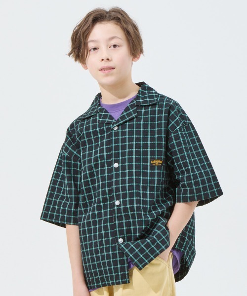 KRIFF MAYER Kid's Collection（クリフメイヤーキッズコレクション）の「【綿100％】おでかけ開襟シャツ（シャツ/ブラウス・キッズ・ブラック/オフホワイト/ベージュ/イエロー・120/130/140/160/170/150）」の5枚目の写真