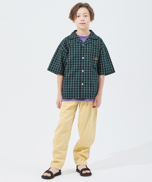 KRIFF MAYER Kid's Collection（クリフメイヤーキッズコレクション）の「【綿100％】おでかけ開襟シャツ（シャツ/ブラウス・キッズ・ブラック/オフホワイト/ベージュ/イエロー・120/130/140/160/170/150）」の6枚目の写真