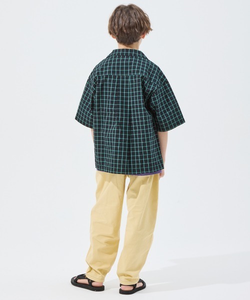 KRIFF MAYER Kid's Collection（クリフメイヤーキッズコレクション）の「【綿100％】おでかけ開襟シャツ（シャツ/ブラウス・キッズ・ブラック/オフホワイト/ベージュ/イエロー・120/130/140/160/170/150）」の8枚目の写真
