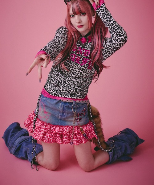 GALFY(ガルフィー)の「GALFY-GALちゃんフリフリスカート(スカート・レディース・インディゴブルー/ブラック/サックスブルー・FREE)」の7枚目の写真