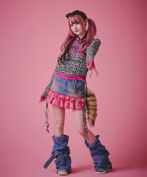 GALFY(ガルフィー)の「GALFY-GALちゃんフリフリスカート(スカート・レディース・インディゴブルー/ブラック/サックスブルー・FREE)」の9枚目の写真
