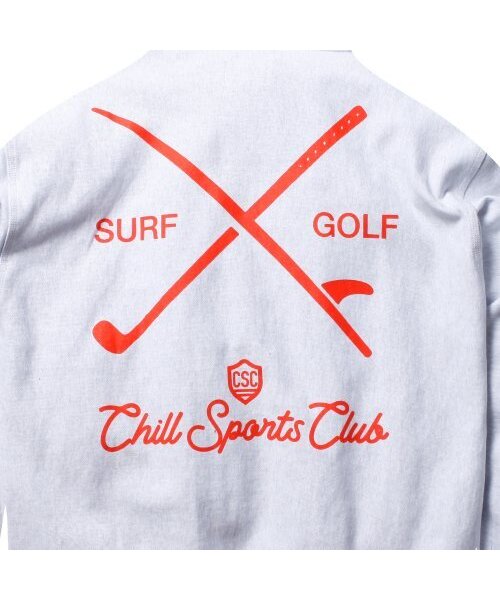 CHILL SPORTS CLUB(チルスポーツクラブ)の「24バージョン サーフエンタープ リバース フード メランジグレー(パーカー・メンズ・その他・MEDIUM/LARGE/X-LARGE)」の4枚目の写真
