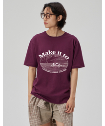 [FRESH MILK] CREW NECK TEE_WINE