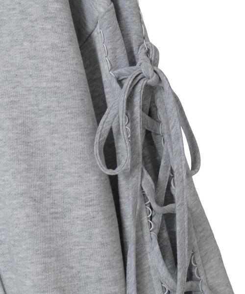 Candy Stripper（キャンディストリッパー）の「HEART HOLE フーディー（パーカー・レディース・ピンク/ヘザーグレー/ブラック・FREE）」の9枚目の写真