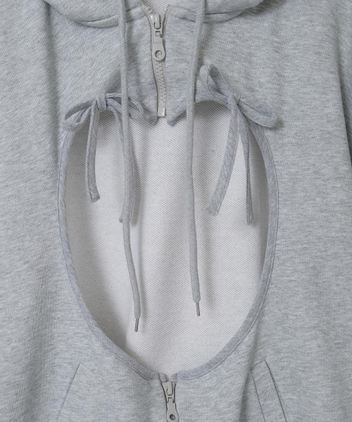 Candy Stripper（キャンディストリッパー）の「HEART HOLE フーディー（パーカー・レディース・ピンク/ヘザーグレー/ブラック・FREE）」の15枚目の写真