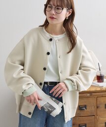 DISCOAT | 【Enlude】スウェットライク配色クルーカーディガン(カーディガン/ボレロ)