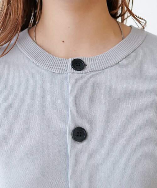 DISCOAT（ディスコート）の「【Enlude】スウェットライク配色クルーカーディガン（カーディガン/ボレロ・レディース・ネイビー/チャコールグレー/グレー/レッド/ベージュ・FREE）」の17枚目の写真