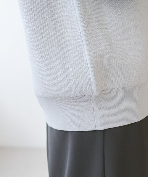 DISCOAT（ディスコート）の「【Enlude】スウェットライク配色クルーカーディガン（カーディガン/ボレロ・レディース・ネイビー/チャコールグレー/グレー/レッド/ベージュ・FREE）」の19枚目の写真