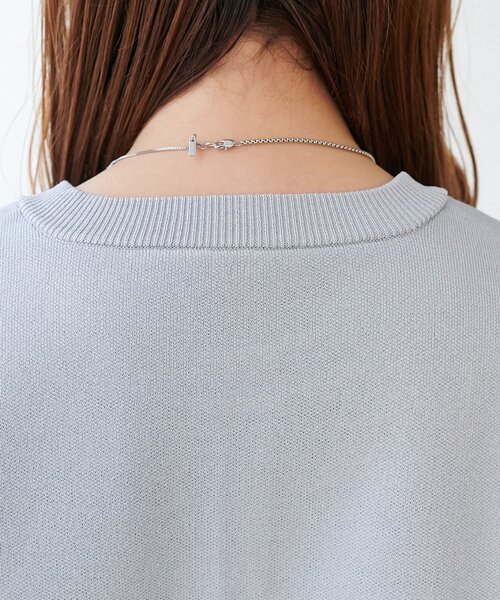 DISCOAT（ディスコート）の「【Enlude】スウェットライク配色クルーカーディガン（カーディガン/ボレロ・レディース・ネイビー/チャコールグレー/グレー/レッド/ベージュ・FREE）」の20枚目の写真