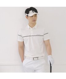 J.JANE（ジェイジェーン）の「メンズラインTシャツ (ホワイト)（ポロシャツ）」