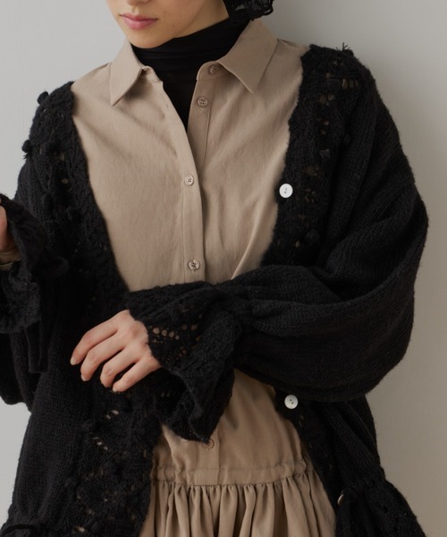 Libra Cue（リブラ キュー）の「シアータートルカットソー（Tシャツ/カットソー・レディース・ブラック/アイボリー・FREE）」の17枚目の写真