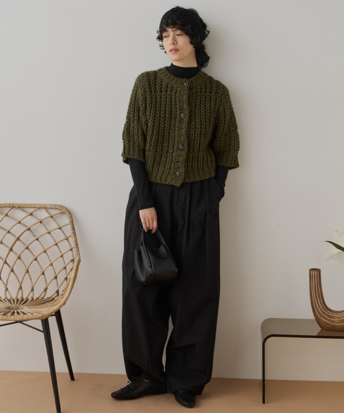 Libra Cue（リブラ キュー）の「シアータートルカットソー（Tシャツ/カットソー・レディース・ブラック/アイボリー・FREE）」の16枚目の写真