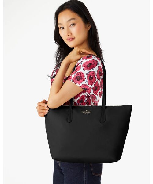 kate spade new york(ケイトスペード ニューヨーク)の「キット ナイロン ミディアム トート(トートバッグ・レディース・ブラック・ONESIZE)」の2枚目の写真
