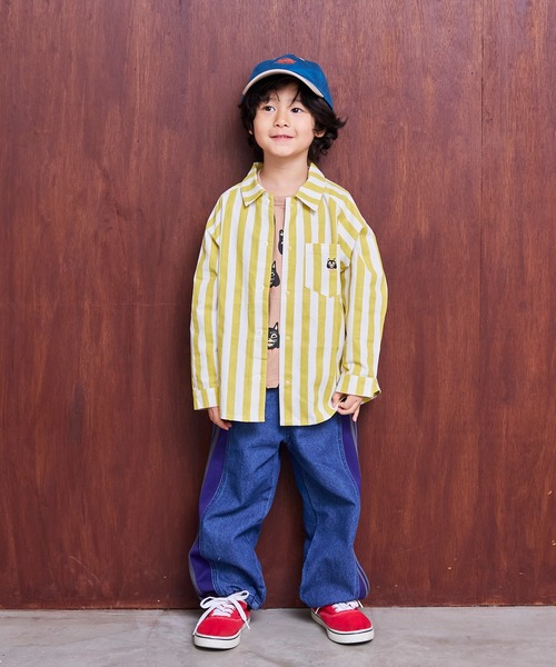 MARKEY'S（マーキーズ）の「ソウガララグランシャツ（シャツ/ブラウス・キッズ・ライトブルー/イエロー系その他・120/110/100/90/150/140/130）」の18枚目の写真