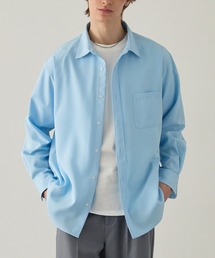 【EASENCE】ハイツイステッドツイル ドライタッチ レギュラーカラー長袖シャツ<速乾/UVカット/イージーケア>