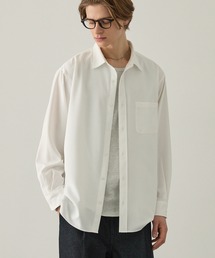 EASENCE（イーズエンス）の「【EASENCE】ハイツイステッドツイル ドライタッチ レギュラーカラー長袖シャツ<速乾/UVカット/イージーケア>（シャツ/ブラウス）」