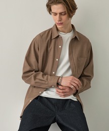 EASENCE（イーズエンス）の「【EASENCE】ハイツイステッドツイル ドライタッチ レギュラーカラー長袖シャツ<速乾/UVカット/イージーケア>（シャツ/ブラウス）」