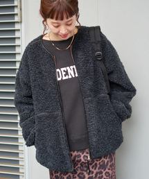 B.C STOCK | 《追加》《S/Mサイズ展開》ボアパイピングブルゾン2(ブルゾン)