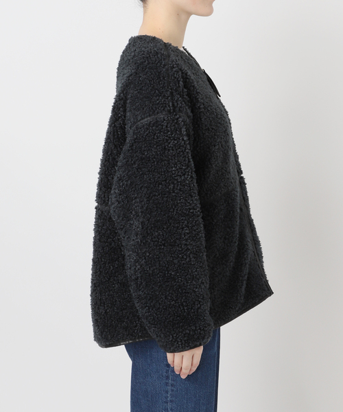 B.C STOCK（ベーセーストック）の「《追加》《S/Mサイズ展開》ボアパイピングブルゾン2（ブルゾン・レディース・アイボリー/ブラック・MEDIUM/SMALL）」の14枚目の写真