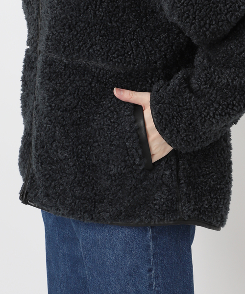 B.C STOCK（ベーセーストック）の「《追加》《S/Mサイズ展開》ボアパイピングブルゾン2（ブルゾン・レディース・アイボリー/ブラック・MEDIUM/SMALL）」の16枚目の写真