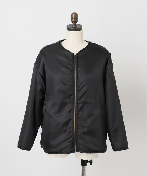 B.C STOCK（ベーセーストック）の「《追加》《S/Mサイズ展開》ボアパイピングブルゾン2（ブルゾン・レディース・アイボリー/ブラック・MEDIUM/SMALL）」の22枚目の写真