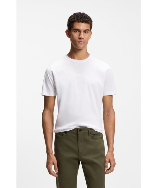 BOSS(ボス)の「Porsche x BOSS シルケットコットン Tシャツ バックグラフィック(Tシャツ/カットソー・メンズ・ホワイト・M)」の1枚目の写真