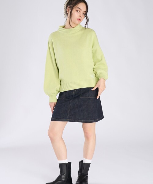 To b. by agnes b.（トゥービーバイアニエスベー）の「ソフトニット プルオーバー（ニット/セーター・レディース・グリーン系その他・FREE）」の7枚目の写真