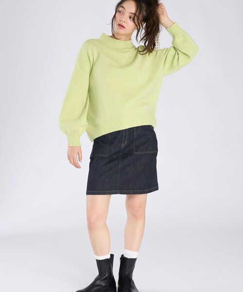 To b. by agnes b.（トゥービーバイアニエスベー）の「ソフトニット プルオーバー（ニット/セーター・レディース・グリーン系その他・FREE）」の8枚目の写真
