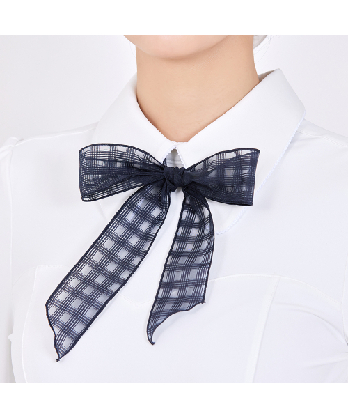 J.JANE（ジェイジェーン）の「クラシック配色リボンフレアワンピース(ホワイト)（ワンピース・レディース・その他・S/M/XS）」の4枚目の写真