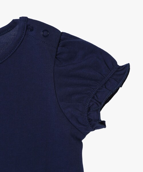 agnes b.（アニエスベー）の「ベビー リボンプリント コットン 半袖 Tシャツ（Tシャツ/カットソー・キッズ・ネイビー・18M/2YEAR/1YEAR）」の4枚目の写真