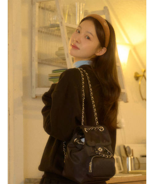 ANOETIC(アノエティック)の「ANC CLASSIC OUTPOCKET BACKPACK_NYLON BLACK(バックパック/リュック・レディース・ブラック・FREE)」の1枚目の写真