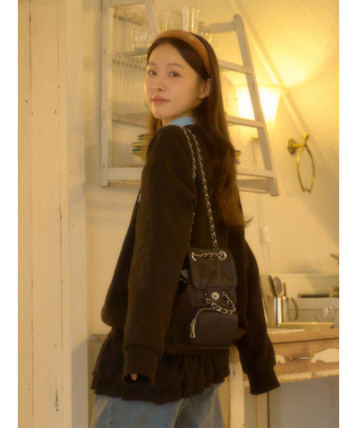 ANOETIC(アノエティック)の「ANC CLASSIC OUTPOCKET BACKPACK_NYLON BLACK(バックパック/リュック・レディース・ブラック・FREE)」の2枚目の写真