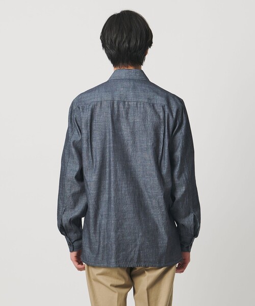 UNITED ARROWS（ユナイテッドアローズ）の「デニム シャツジャケット（シャツ/ブラウス・メンズ・ロイヤルブルー・L/M/XL/S）」の6枚目の写真