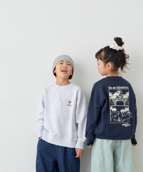 CIAOPANIC TYPY（チャオパニックティピー）の「【KIDS】《ジュニアサイズあり》DOG刺繍スウェットOSORO/WEB限定カラーあり（Tシャツ/カットソー・キッズ・グレー/チャコールグレー/ネイビー・SMALL/MEDIUM/XX-LARGE/LARGE/X-LARGE）」の18枚目の写真