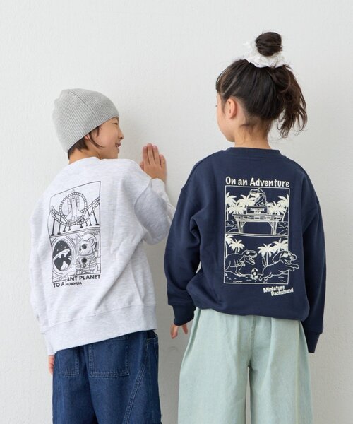 CIAOPANIC TYPY（チャオパニックティピー）の「【KIDS】《ジュニアサイズあり》DOG刺繍スウェットOSORO/WEB限定カラーあり（Tシャツ/カットソー・キッズ・グレー/チャコールグレー/ネイビー・SMALL/MEDIUM/XX-LARGE/LARGE/X-LARGE）」の19枚目の写真
