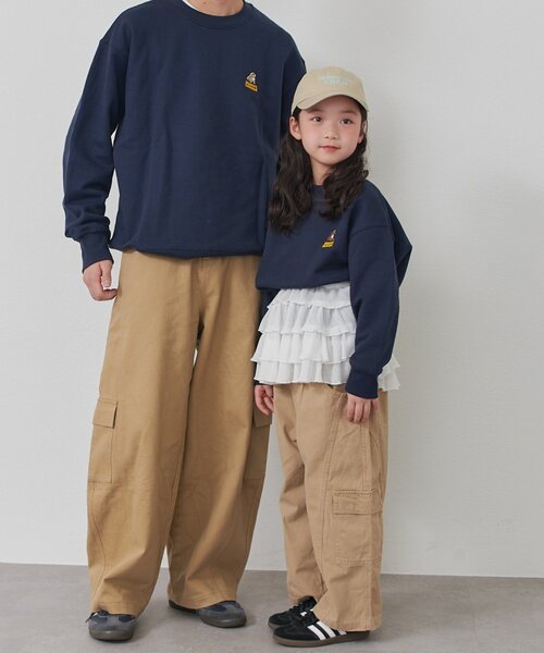 CIAOPANIC TYPY（チャオパニックティピー）の「【KIDS】《ジュニアサイズあり》DOG刺繍スウェットOSORO/WEB限定カラーあり（Tシャツ/カットソー・キッズ・グレー/チャコールグレー/ネイビー・SMALL/MEDIUM/XX-LARGE/LARGE/X-LARGE）」の5枚目の写真