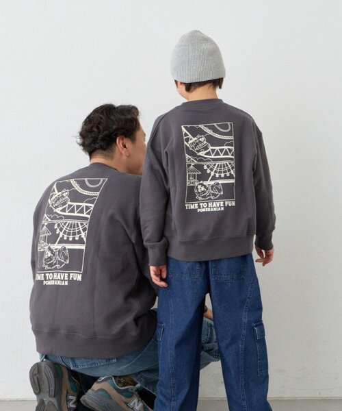 CIAOPANIC TYPY（チャオパニックティピー）の「【KIDS】《ジュニアサイズあり》DOG刺繍スウェットOSORO/WEB限定カラーあり（Tシャツ/カットソー・キッズ・グレー/チャコールグレー/ネイビー・SMALL/MEDIUM/XX-LARGE/LARGE/X-LARGE）」の6枚目の写真