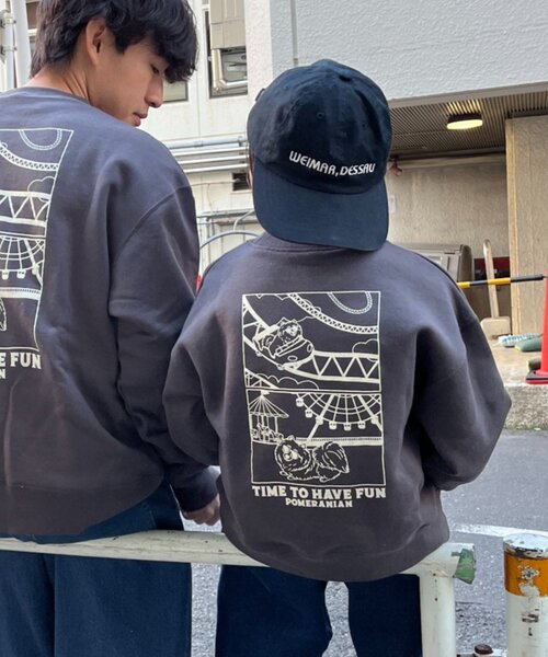 CIAOPANIC TYPY（チャオパニックティピー）の「【KIDS】《ジュニアサイズあり》DOG刺繍スウェットOSORO/WEB限定カラーあり（Tシャツ/カットソー・キッズ・グレー/チャコールグレー/ネイビー・SMALL/MEDIUM/XX-LARGE/LARGE/X-LARGE）」の7枚目の写真