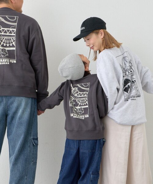 CIAOPANIC TYPY（チャオパニックティピー）の「【KIDS】《ジュニアサイズあり》DOG刺繍スウェットOSORO/WEB限定カラーあり（Tシャツ/カットソー・キッズ・グレー/チャコールグレー/ネイビー・SMALL/MEDIUM/XX-LARGE/LARGE/X-LARGE）」の8枚目の写真