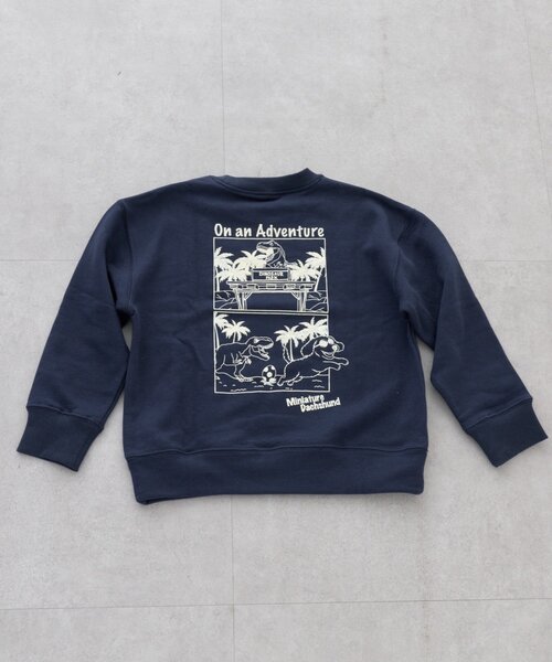 CIAOPANIC TYPY（チャオパニックティピー）の「【KIDS】《ジュニアサイズあり》DOG刺繍スウェットOSORO/WEB限定カラーあり（Tシャツ/カットソー・キッズ・グレー/チャコールグレー/ネイビー・SMALL/MEDIUM/XX-LARGE/LARGE/X-LARGE）」の14枚目の写真