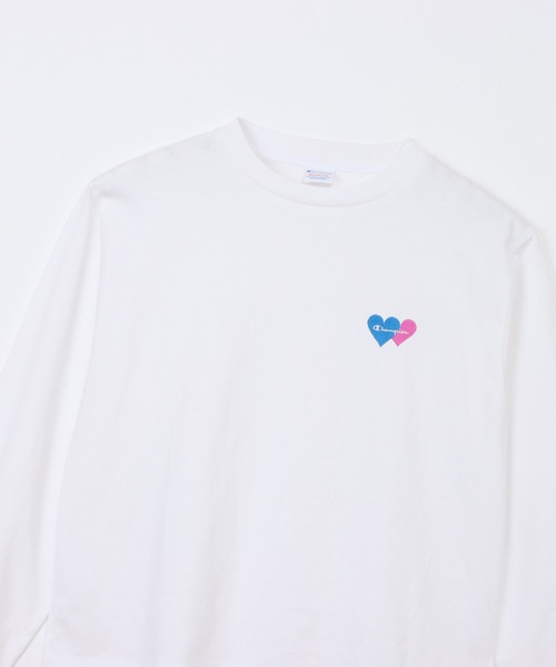 Champion(チャンピオン)の「【Champion/チャンピオン】レディース ロングスリーブTシャツ(Tシャツ/カットソー・レディース・グレイッシュブルー/ブラック系その他/ブラウン系/モスグリーン/ホワイト・LARGE/MEDIUM)」の18枚目の写真