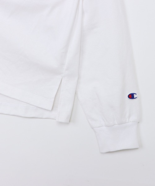 Champion(チャンピオン)の「【Champion/チャンピオン】レディース ロングスリーブTシャツ(Tシャツ/カットソー・レディース・グレイッシュブルー/ブラック系その他/ブラウン系/モスグリーン/ホワイト・LARGE/MEDIUM)」の20枚目の写真