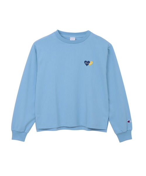 Champion(チャンピオン)の「【Champion/チャンピオン】レディース ロングスリーブTシャツ(Tシャツ/カットソー・レディース・グレイッシュブルー/ブラック系その他/ブラウン系/モスグリーン/ホワイト・LARGE/MEDIUM)」の12枚目の写真