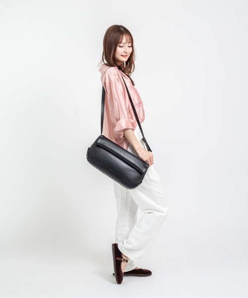 ADD CULUMN（アドカラム）の「【ADD CULUMN/アドカラム】ショルダーバッグ ROLLA OBLONG M STITCH（ショルダーバッグ・レディース・ライトイエロー/アイボリー/ブラック・FREE）」の14枚目の写真