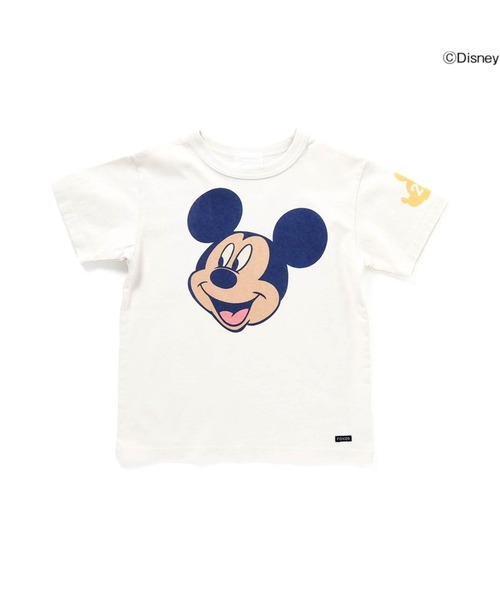 F.O.KIDS(エフオーキッズ)の「F.O.KIDS/エフオーキッズ ディズニーキャラクター5色 ミッキーマウス 5柄Tシャツ 2026年 夏 夏服(Tシャツ/カットソー・キッズ・パープル/レッド/チャコール/キナリ・140/150/160)」の1枚目の写真